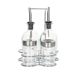 Shishe Vaji Uthull Krip / Set 4 cope / 6x19cm / 260ml / 5x8.4cm / 80ml / Xham