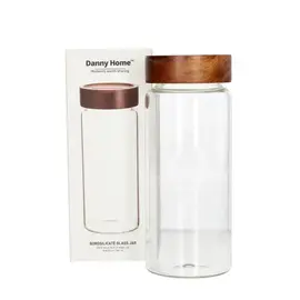 Kavanoz Konservimi / 580ml / 8*8*20cm / Qelq - Kapak Dru