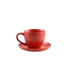 Filxhan Caji me Pjate / Set 6 cope / 270ml / Gri / Qeramike