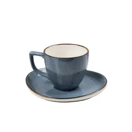 Filxhan Caji / 1 cope / 220ml / Porcelani / Blu - Gold