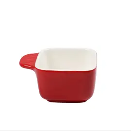 Tas Pjekje Rrethore/ 10.8*8.5*5cm / Porcelan / Kuqe