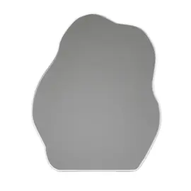 Pasqyre / Bardhe / Lule Bstrakte / 26cm