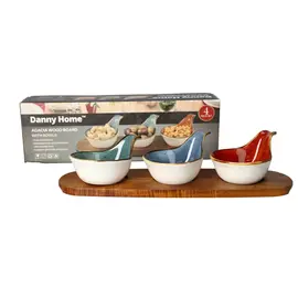 Tasa Embelsire me Mbajtese Drruri/ Set 3 cope / 12*8.5*6cm