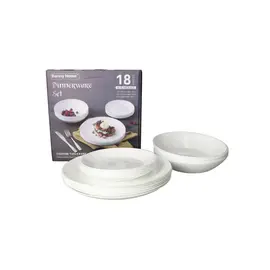 Set Pjatash Ovale / 18 cope / Embelsire , Supe, Darke / e Bardhe