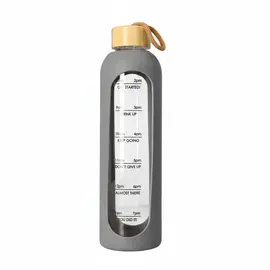 Shishe qelqi me mbulesë silikoni / Gri / 1L