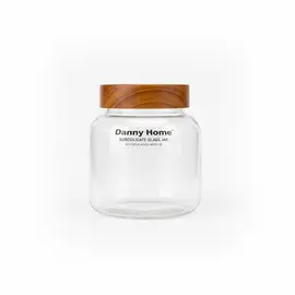 Kavanoz Konservimi / 1300ml / 13*13*14cm / Qelq - Kapak Dru