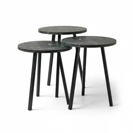 Tavoline Mesi Set Round - Black