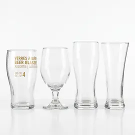 Danny Home Set me 4 Gotë Birre të Përziera, Qelq Transparent