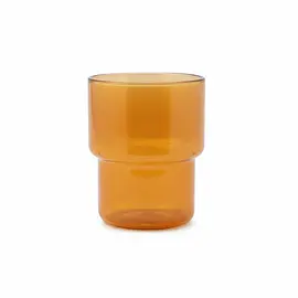 Gote Double Wall në Qelq Amber për Pije të Ngrohta & të Ftohta