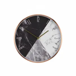 Ore Muri Quartz me Kornizë Silver dhe Fushë Mermeri Multicolor