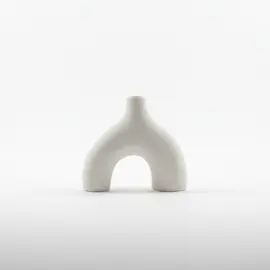 Vazo Dekorative / Qeramike / Bardhe / Set 2 pjese