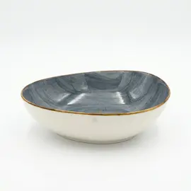 Tas i thelle / 27cm / Blu - Gold / Porcelan