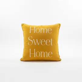 Jastek / 50*50cm/ Verdhe me Shkrim