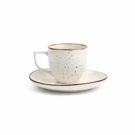 Filxhan Caji / 1 cope / 200ml / Porcelani / Bardhe - Gold