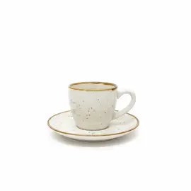Filxhan Kafe / 1 cope / 80ml / Porcelani / Bardhe - Gold