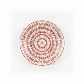 Pjate / 22cm / Kuqe - Blu / Porcelan