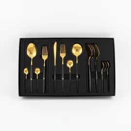 Set Servirje Luge Pirunj /Set 24 cope / Luge, Pirun , Thike, Luge Embelsire / Gold