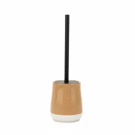 Furçë Tualeti me Mbajtëse, Ngjyrë Kafe Keramike, Dizajn Dyngjyrësh