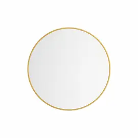 Pasqyre Rrethore Gold 60cm për Mur – Kornizë Elegante Dekorative
