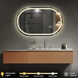 Pasqyre Tualeti / 2 Led/ Ovale