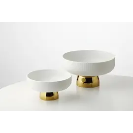 Pjate Dekorative / Bardhe - Gold / M