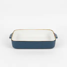 Tave Pjekje / 27cm / Blu - Gold / Porcelan