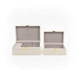 Kuti Bizhuterish / Set 2 cope / Bezhe