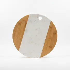 Pjate Servirje L / Rrethore /  Drru-Mermer