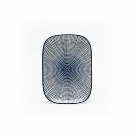 Pjate e embelsire / 15cm / Bardhe - Blu / Porcelan / Katror