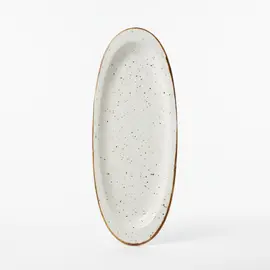 Pjate / 31.5cm / Bardhe - Gold / Porcelan