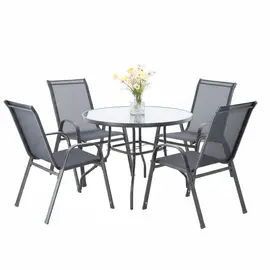 Set 4 Karrige Geri + Tavoline 80cm Rrumbullake