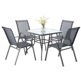 Set 4 Karrige Geri + Tavoline 80x80cm