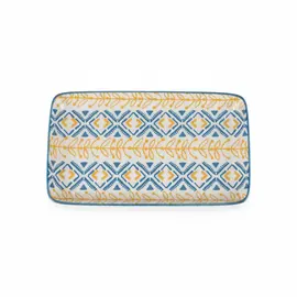 Pjate e thelle / 20.8cm / Verdhe - Blu / Porcelan