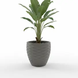 Vazo Dekorative / 34*34*32.5cm / Cement Grey S/M