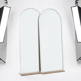 Pasqyre Rrethore e Bardhe / 77*43cm