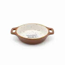 Pjate e thelle / 10.5cm / Bardhe - Gold / Porcelan / Rrethore