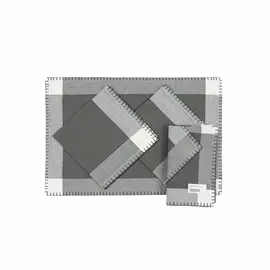 Set 2 Peceta 40*60 dhe 2 Mbulese Tavoline Gri