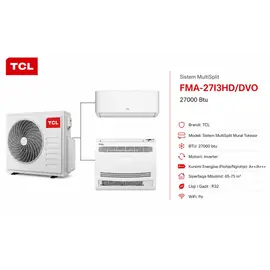 Kondicioner Multi Split TCL 27000 BTU Inverter me 2 Njesi 9000 & 18000 BTU WiFi