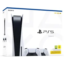 Console PlayStation 5 Standart Edition + Controllers Dualsense White