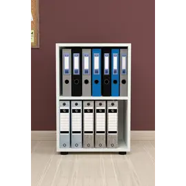 MOBILJE FOLDER WITH 2 SHELVES - WHITE