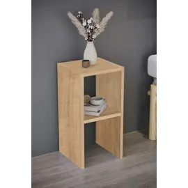 MOBILJE 2 SHELVES CHIPBOARD NIGHTSTAND - PINE