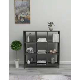 MOBILJE CUBE/SQUARE BOOKSHELF - ANTHRACITE