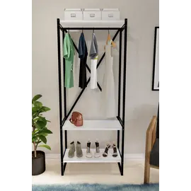 MOBILJE METAL COAT STAND SHOERACK - WHITE