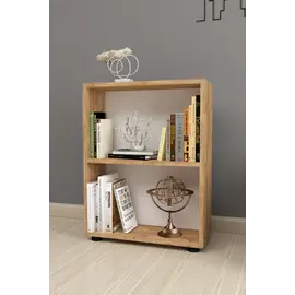 MOBILJE 2 SHELVES CHIPBOARD BOOKSHELF - PINE