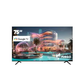 TV 75" FUEGO 75ELU720GTV LED 4K Ultra HD Smart Google TV
