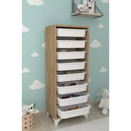 MOBILJE DORA CABINET WITH 8 BASKETS - PINE