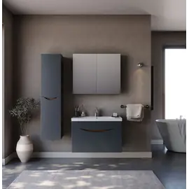 Mobilje Hidrosanitare Kollone Modeli SMILE MATTE ANTHARTICE