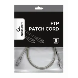 Kabllo GEMBIRD FTP Cat6 Patch Cord, Gri, 1 m (PP6-1M)
