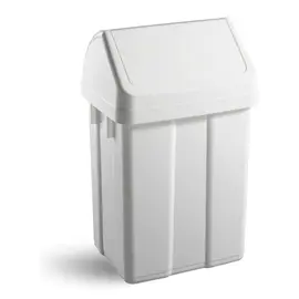 FILMOP 8162 Kosh mbeturinash plastik I bardhe me kapak lavieres 12lt