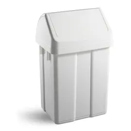 FILMOP 8169 Kosh mbeturinash plastik I bardhe me kapak lavieres 25lt